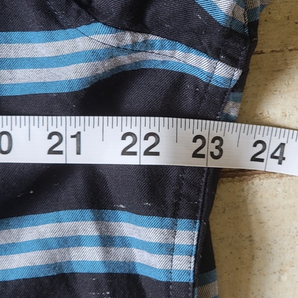 Original Penguin Long Sleeve Casual Button Down Blue Striped Men's XL - Picture 8 of 16